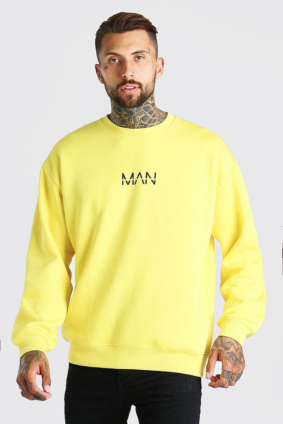 Yellow Original MAN Oversize sweatshirt image number 1