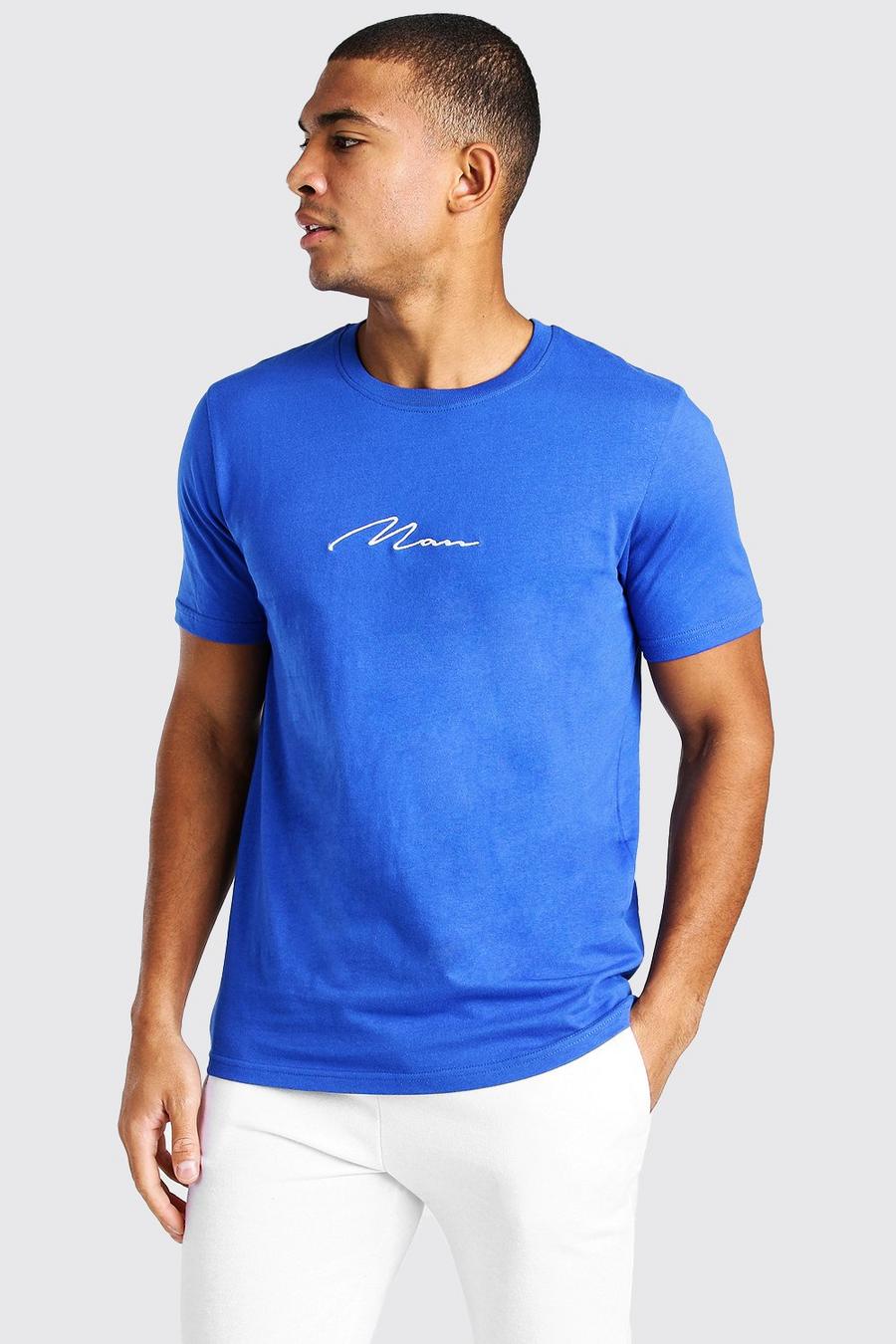 MAN Signature Embroidered T-Shirt image number 1