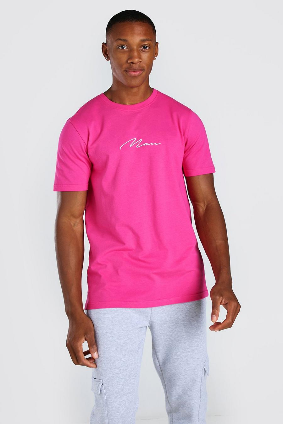 MAN Signature Embroidered T-Shirt image number 1