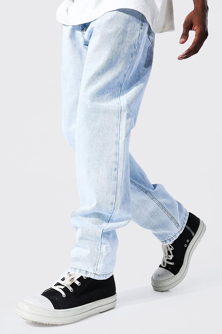 Ice blue Jeans med ledig passform image number 1