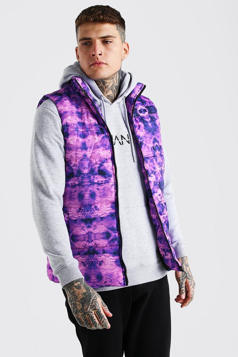 Gilet effetto tie-dye, Lilla image number 1