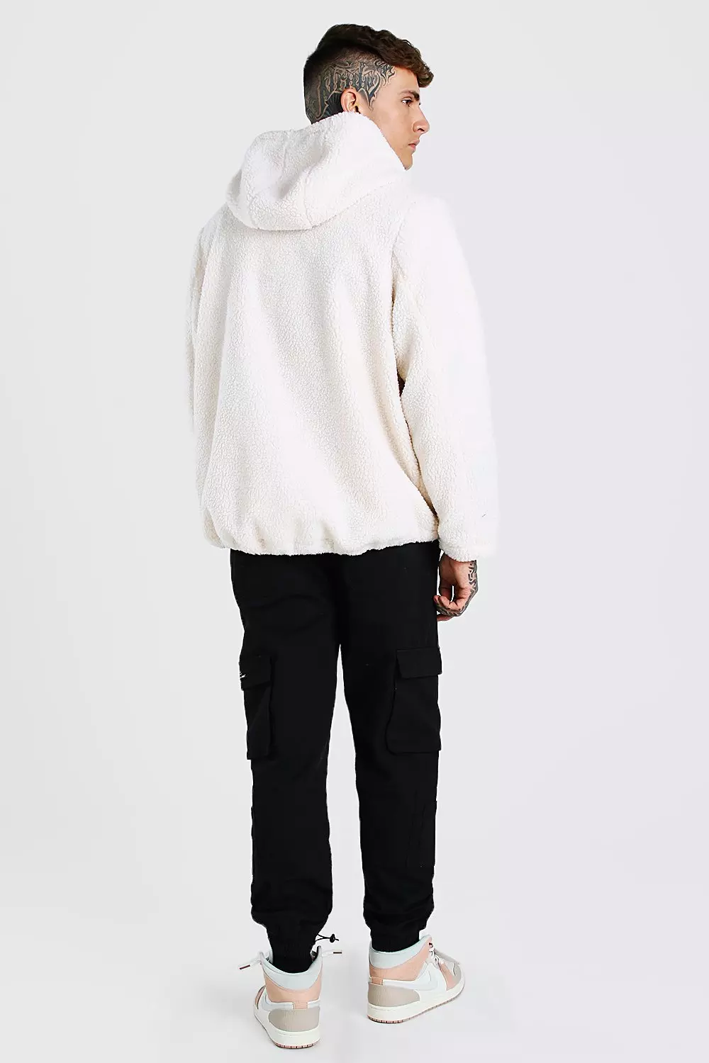 Off white Oversized Sherpa Jacket alternative image