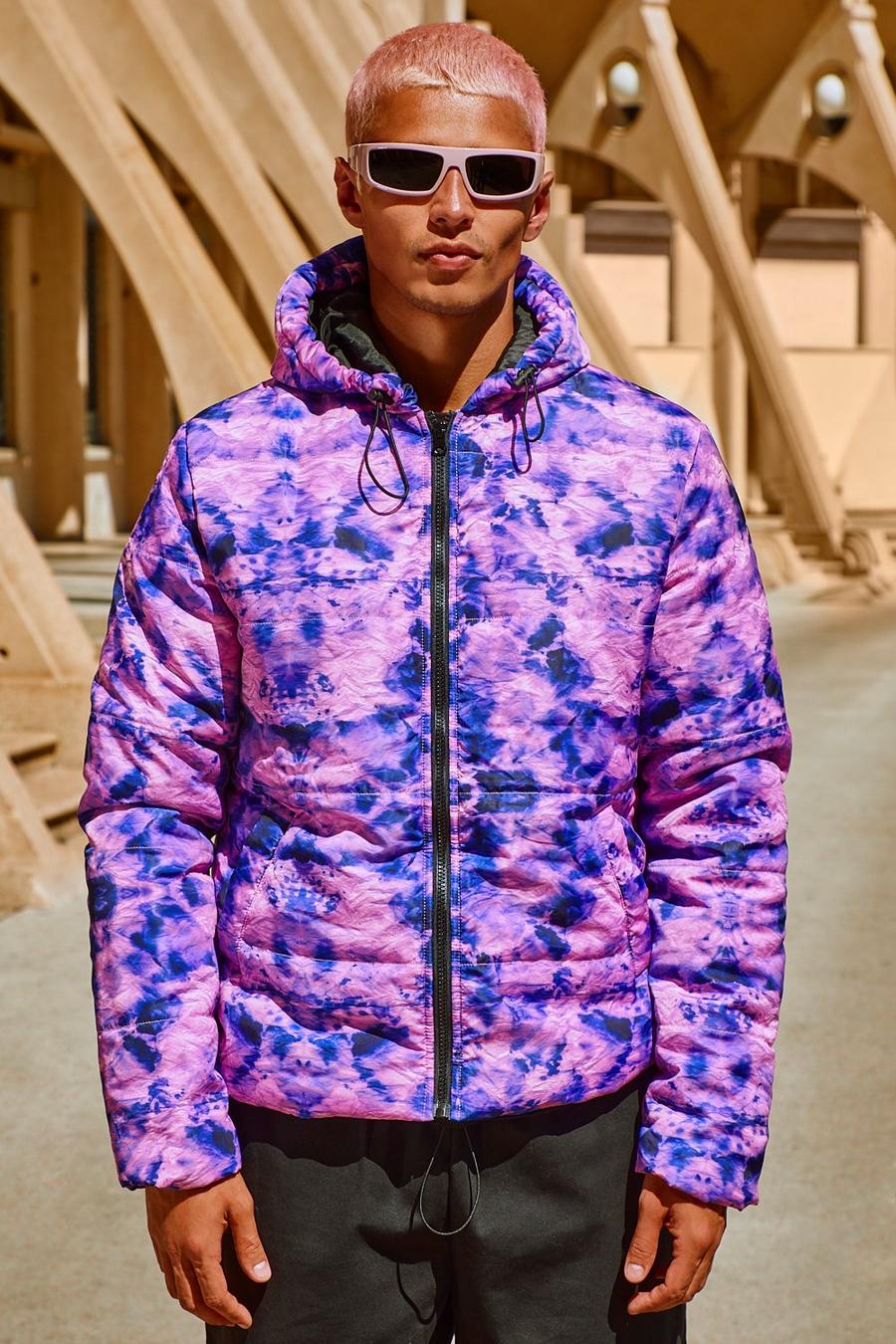 Lilac Tie Dye Puffer image number 1