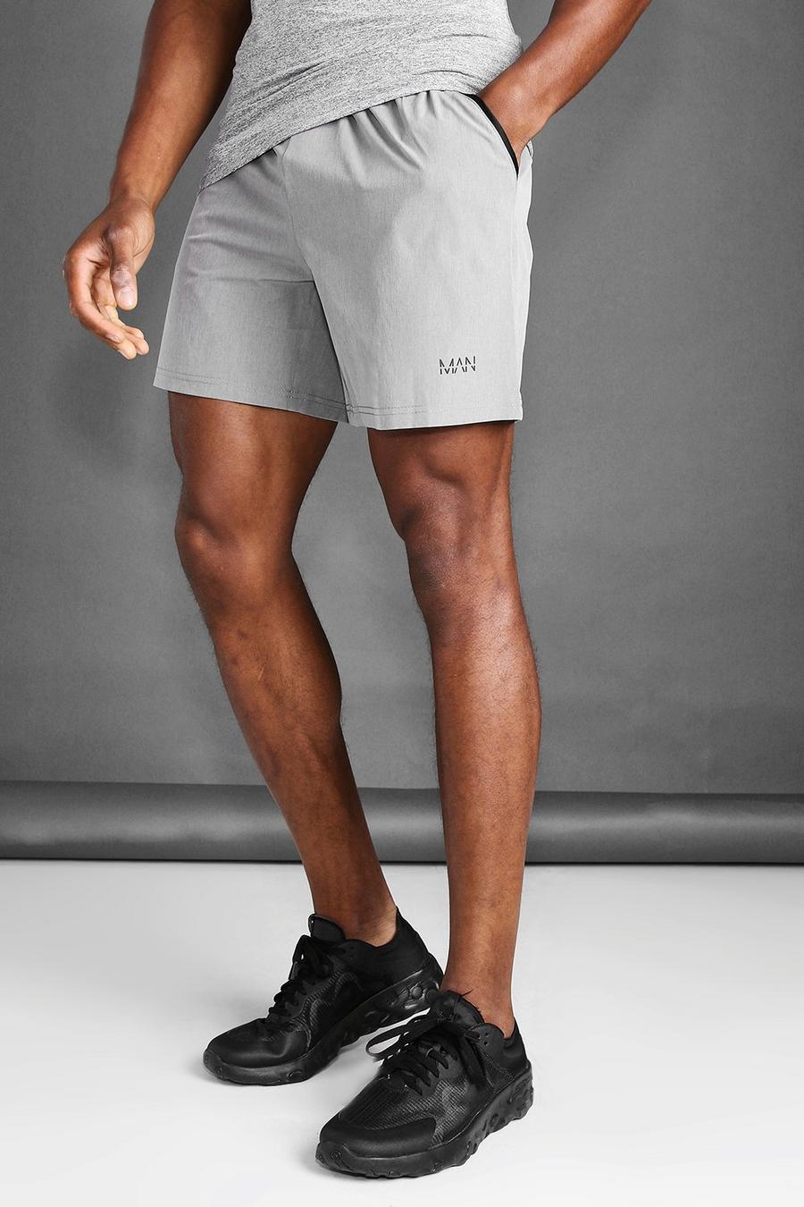 Grey marl MAN Active Marl Shorts image number 1