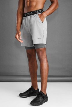 HTOOHTOOH Mens Summer Solid Gym Workout Shorts Elastic Waist Shorts 