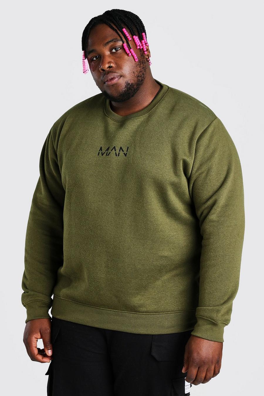 Khaki Plus Size MAN Dash Sweater image number 1