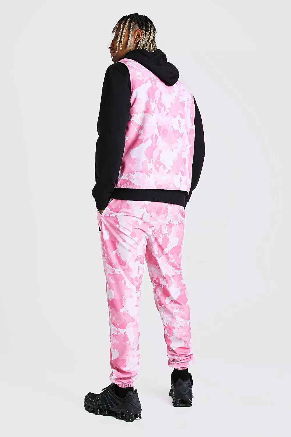 Pink camo joggers mens online