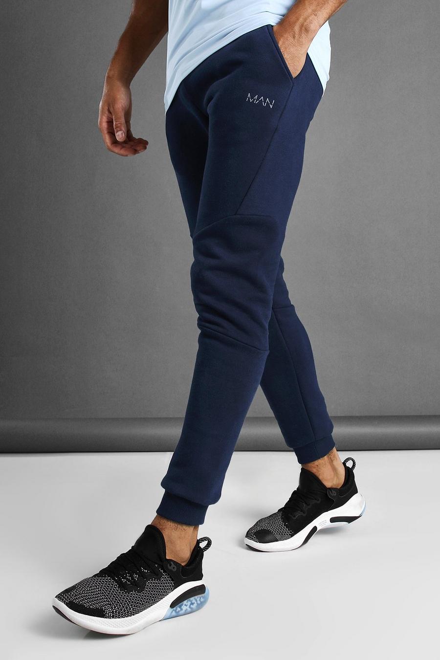Pantaloni tuta vestibilità tapered MAN Active, Blu oltremare image number 1