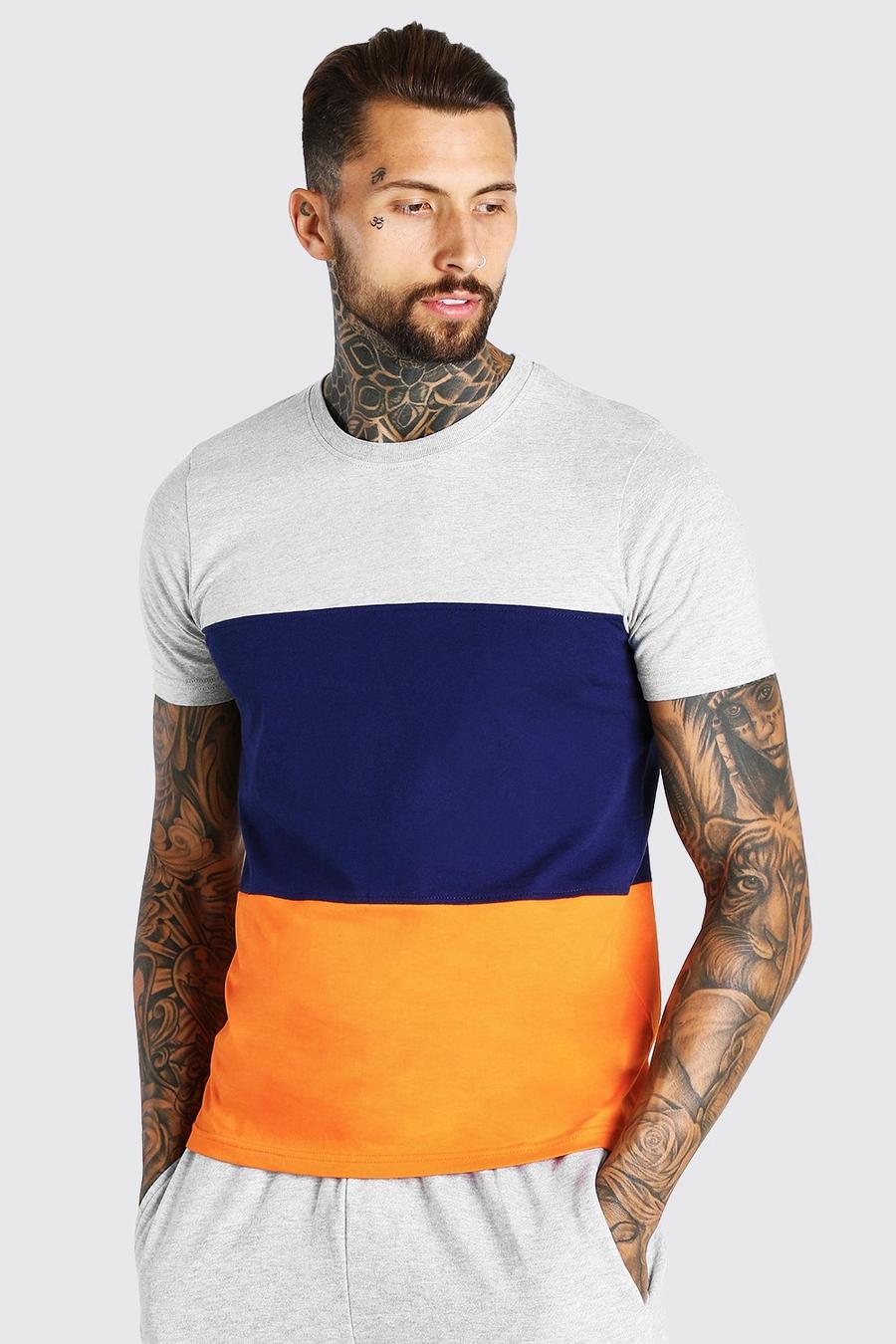 Camiseta con colores en bloque, Negro image number 1