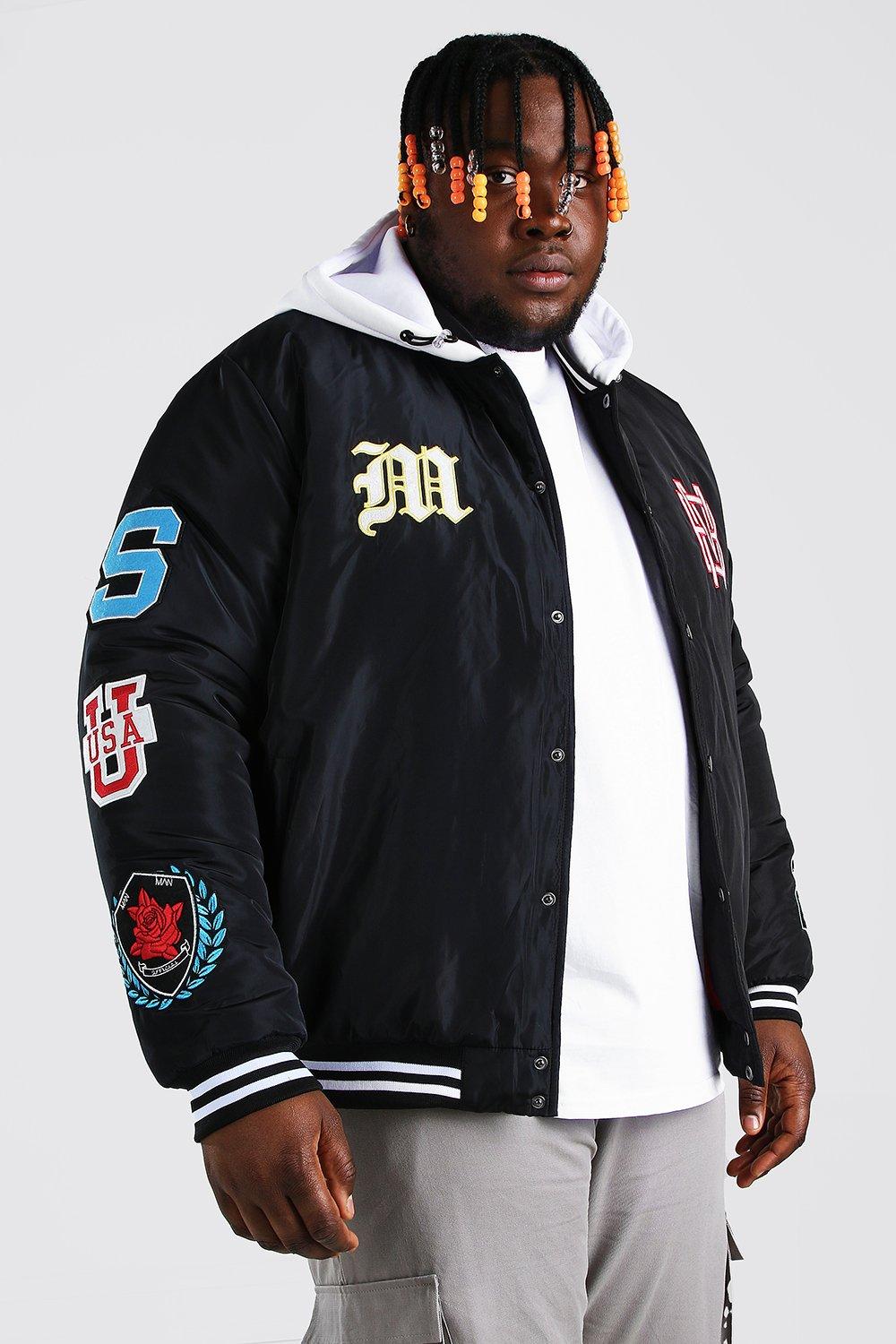 Mens big and on sale tall varsity jacket