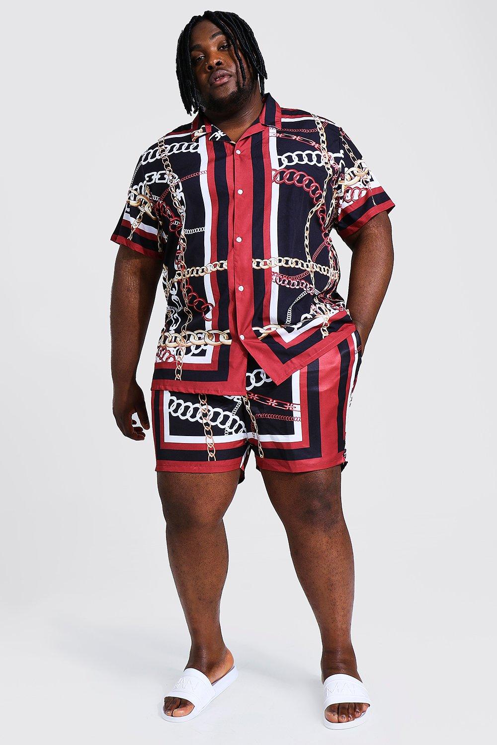 Mens plus size swim on sale shirt