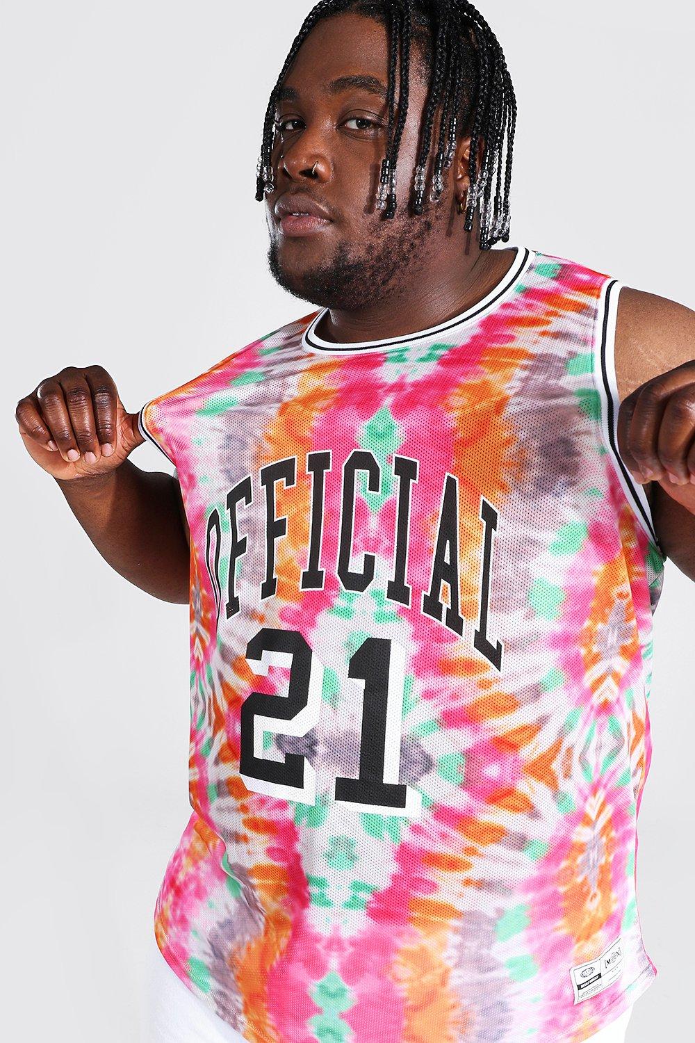 Tie dye basketball store shirt