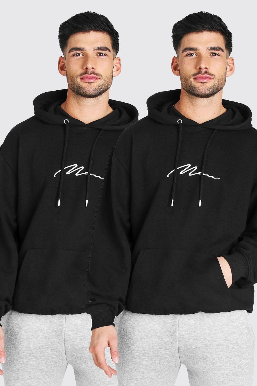 Black Man Signature Oversize hoodies (2-pack) image number 1