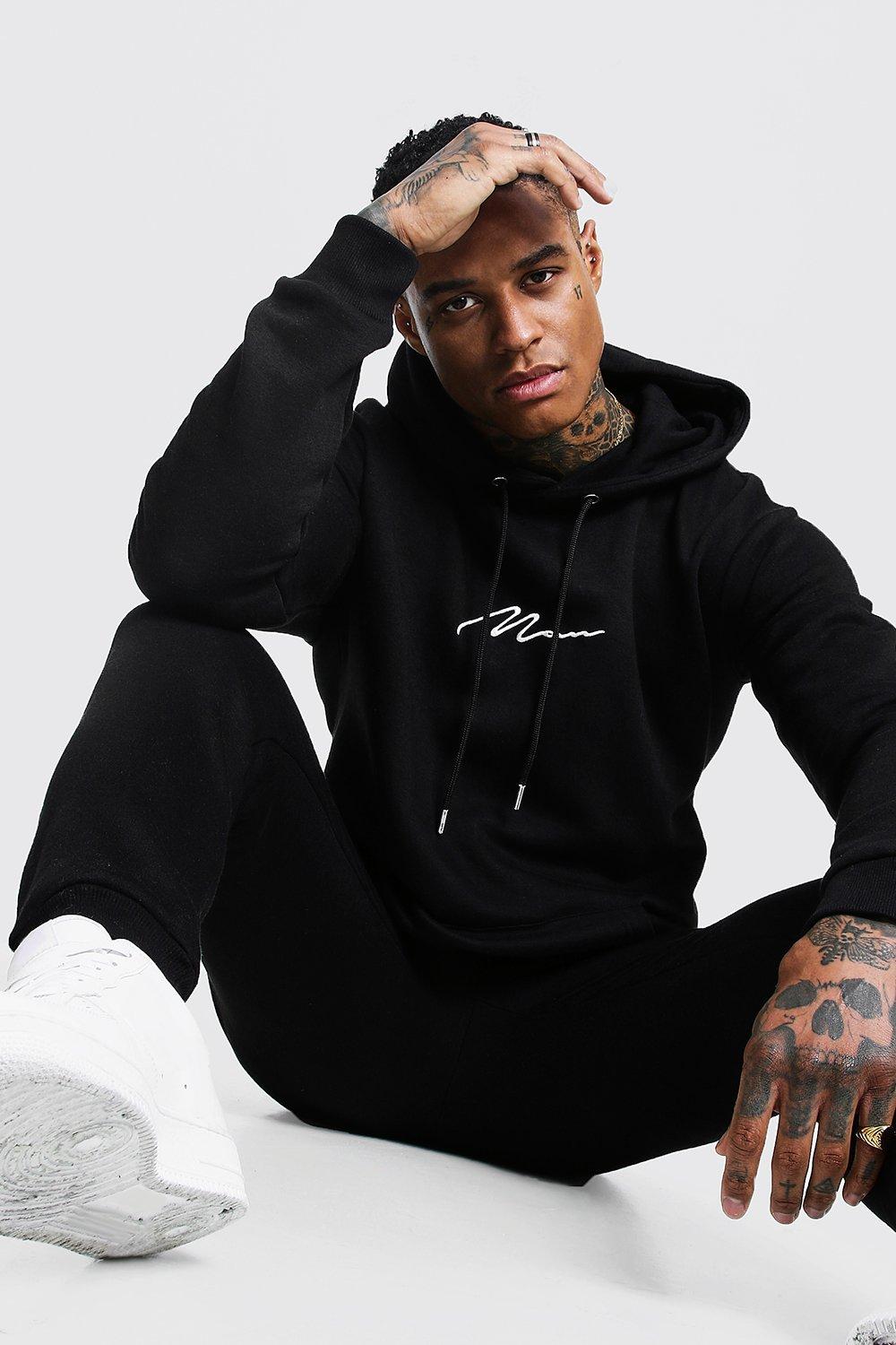 Boohoo man tracksuit store black