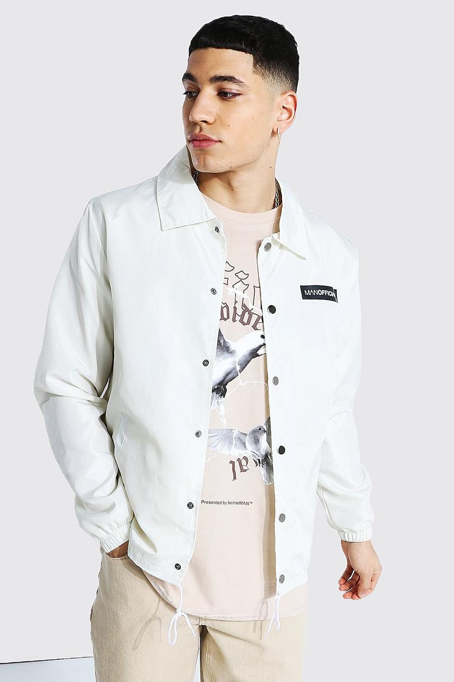 Off white MAN Official Branded Nylon Coach Jacket image number 1