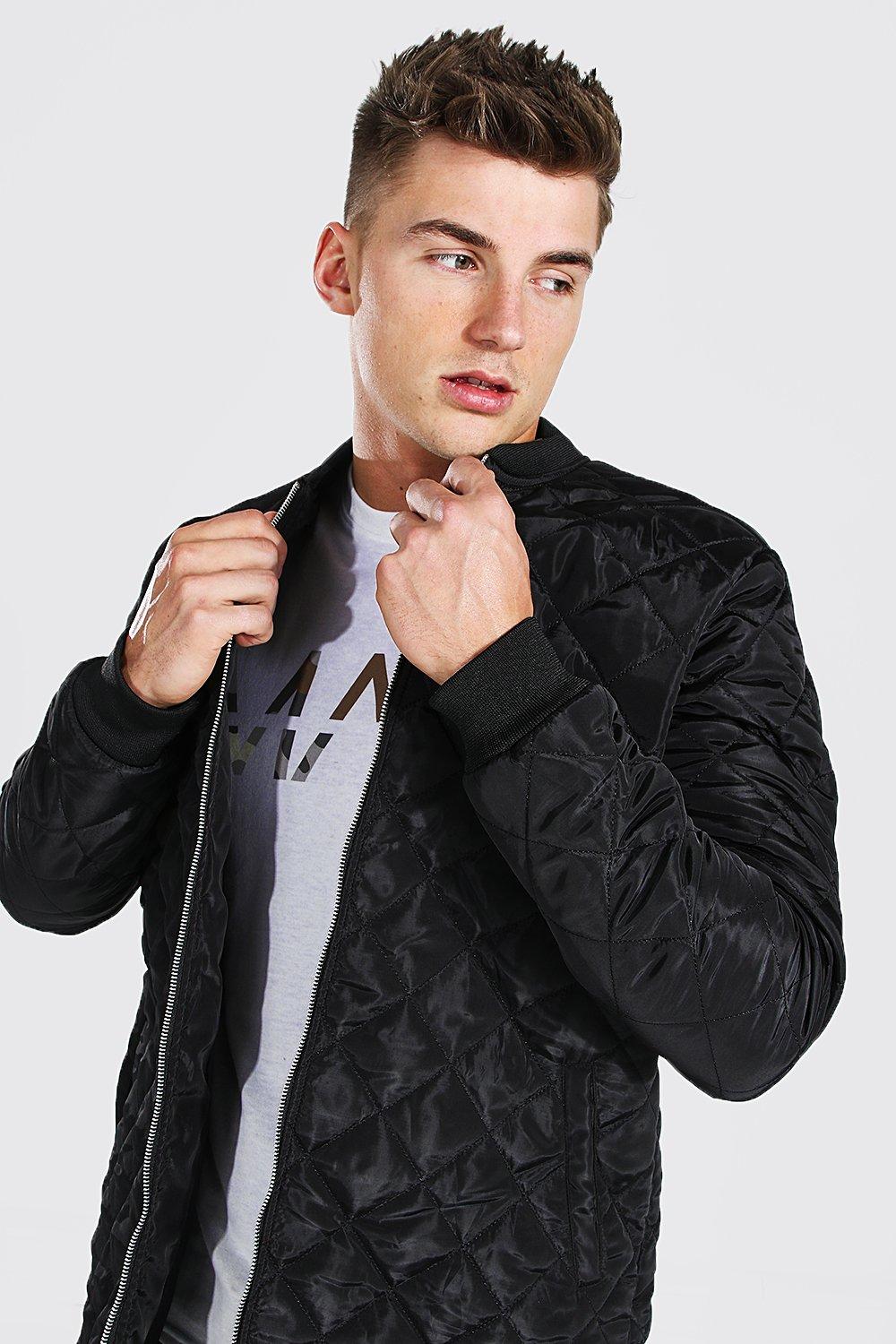 longline quilted bomber