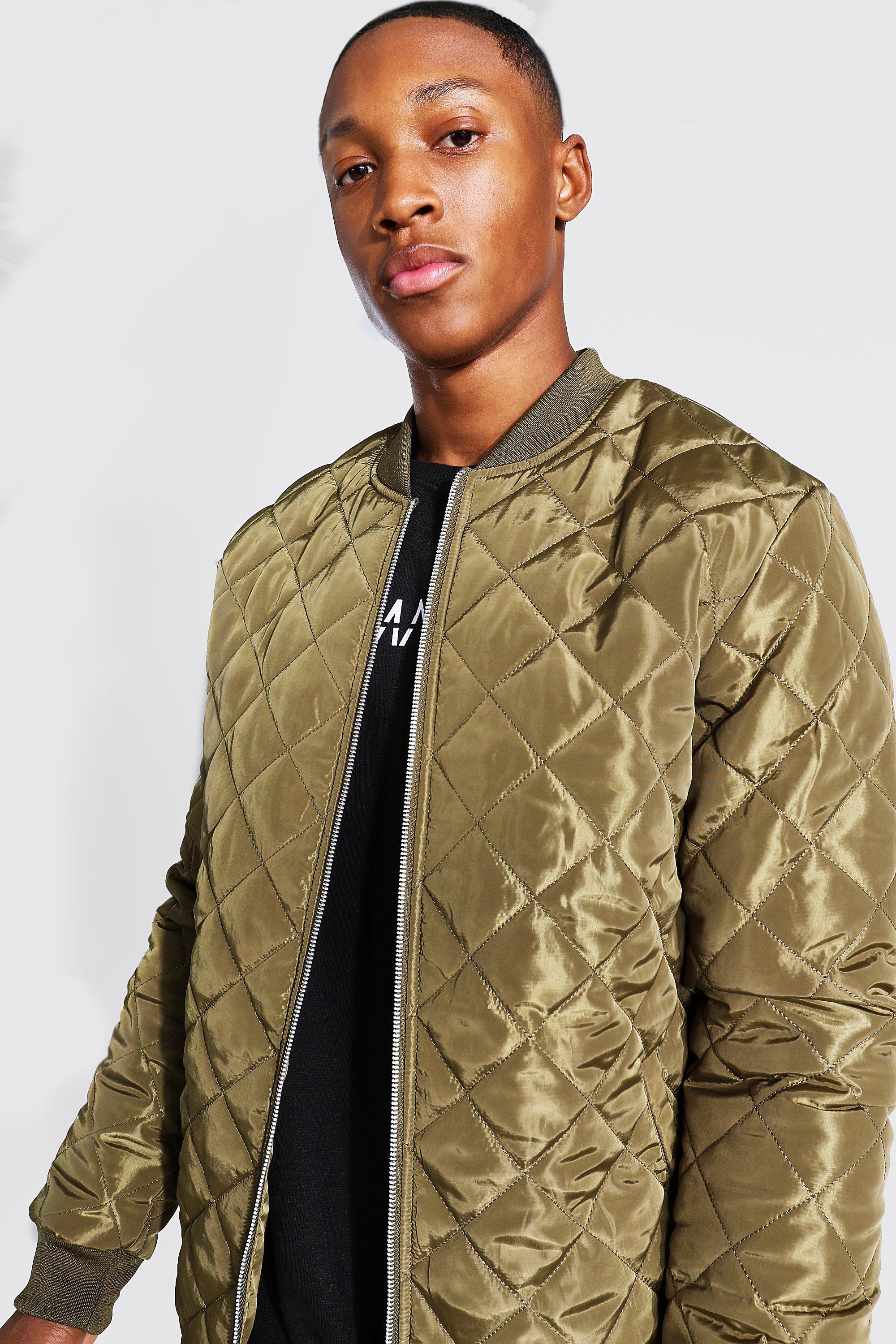 Longline Quilted Bomber