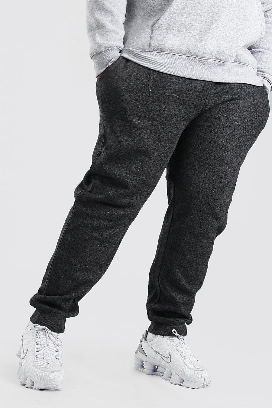 Charcoal Plus Size Basic Skinny Fit Track Pant image number 1