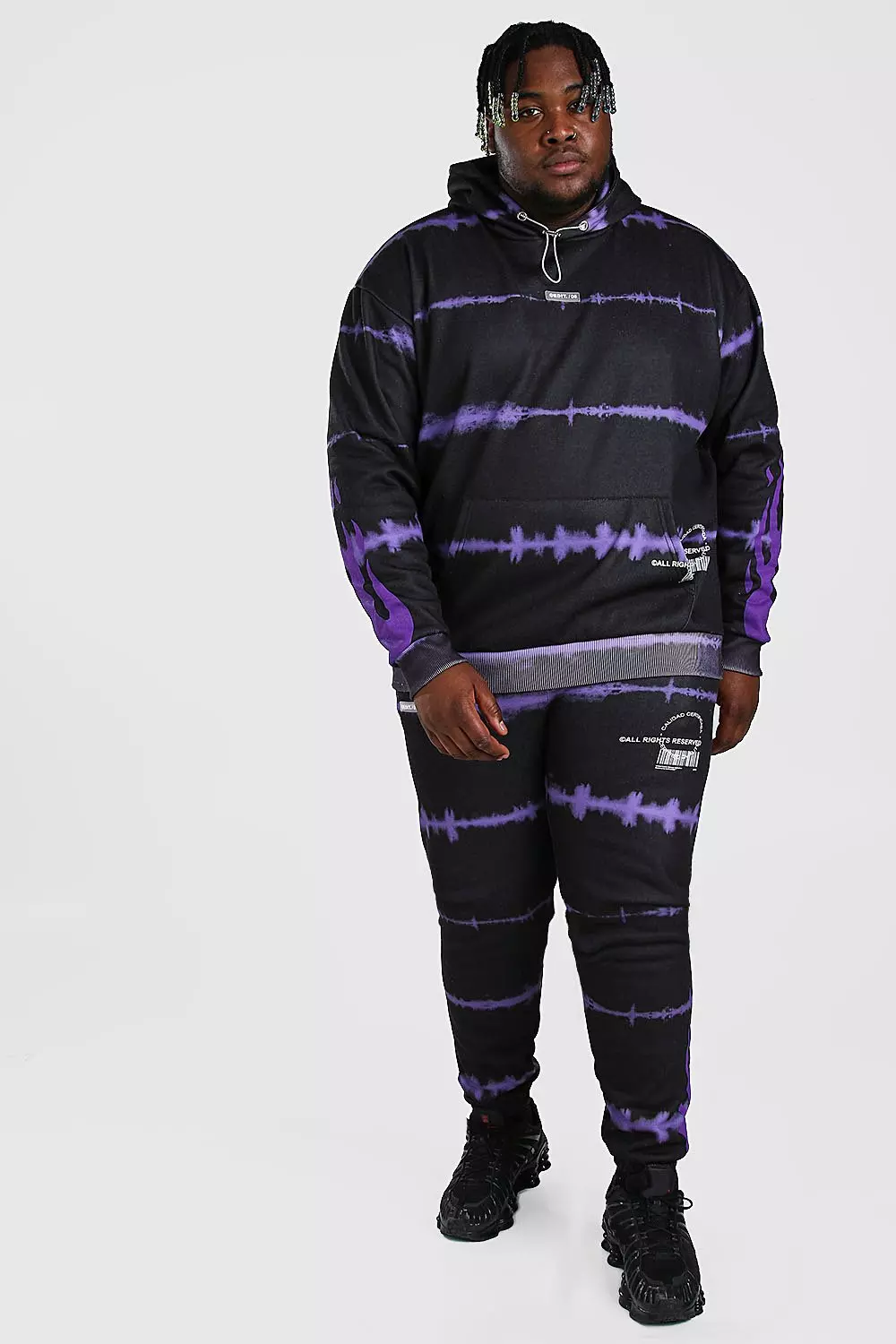 Tie dye best sale tracksuit plus size