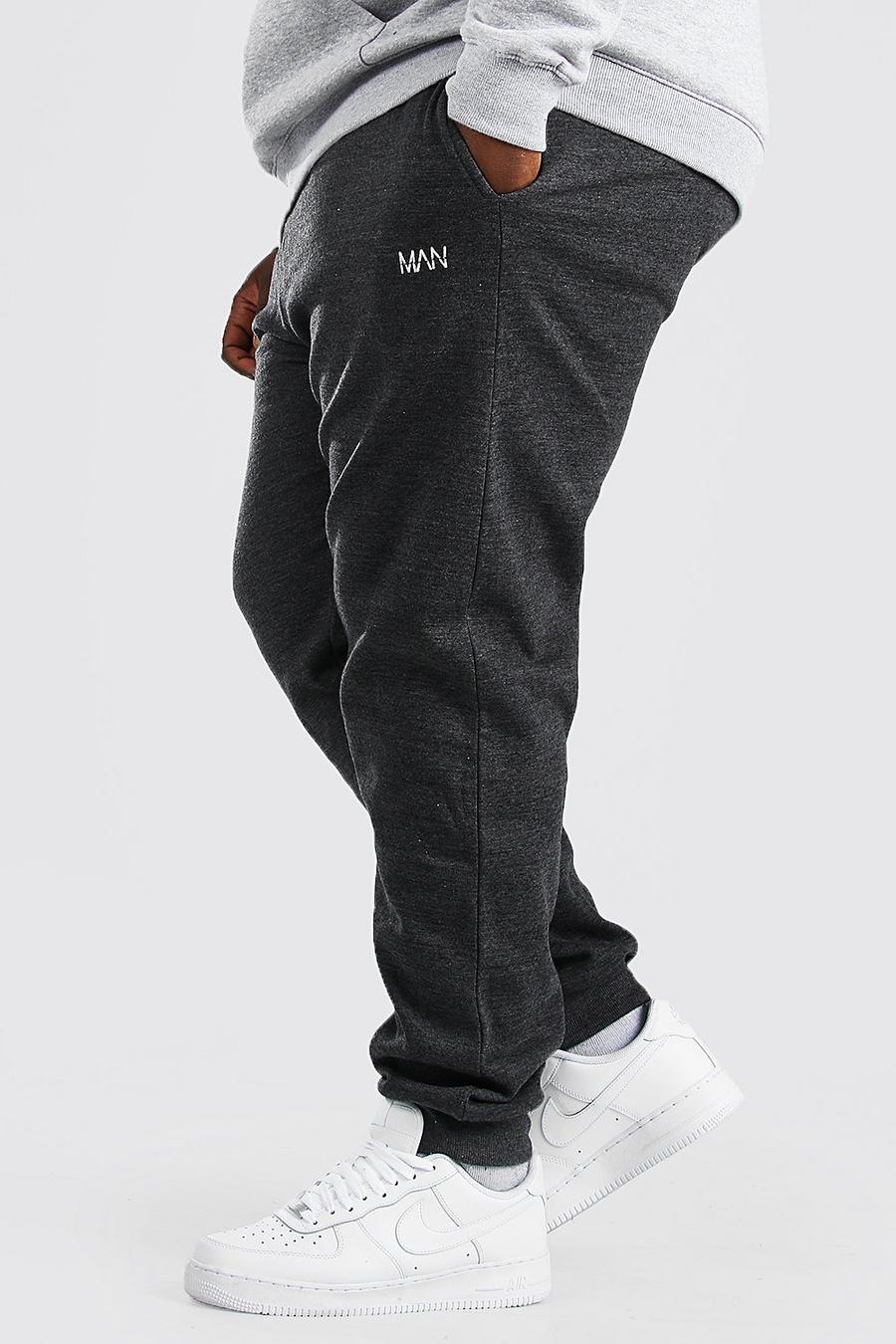 Charcoal Plus Size MAN Dash Skinny Fit Jogger image number 1