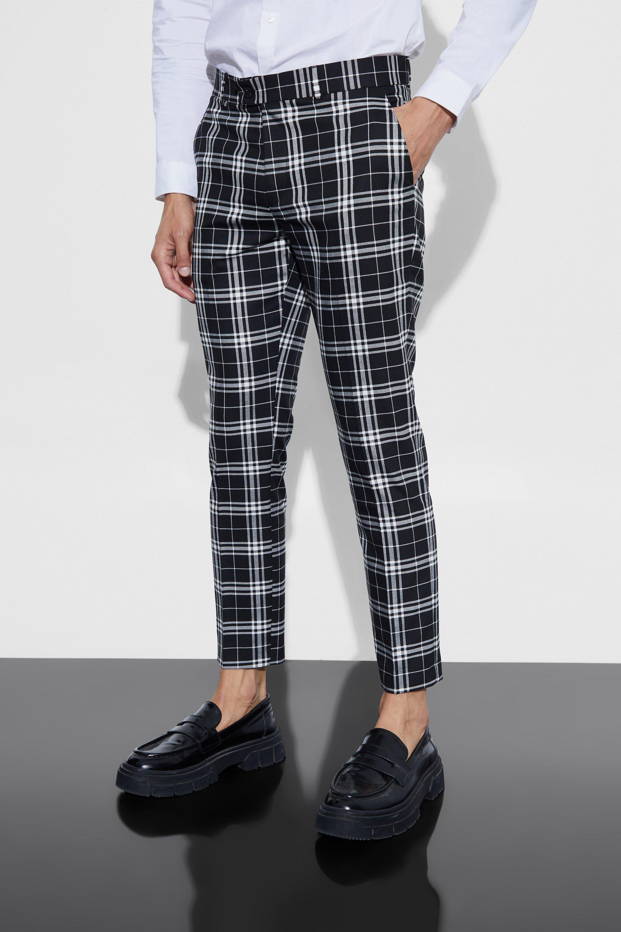 plaid dress pants