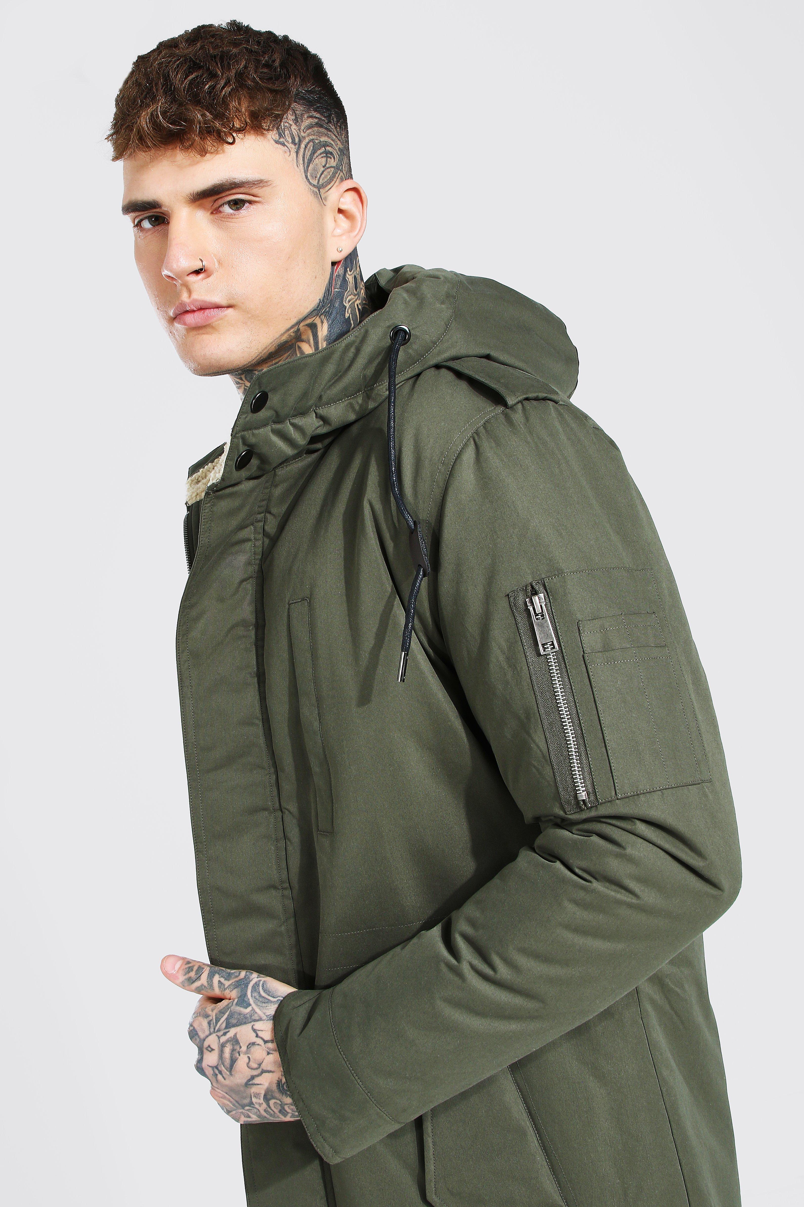 Boohoo man outlet parka