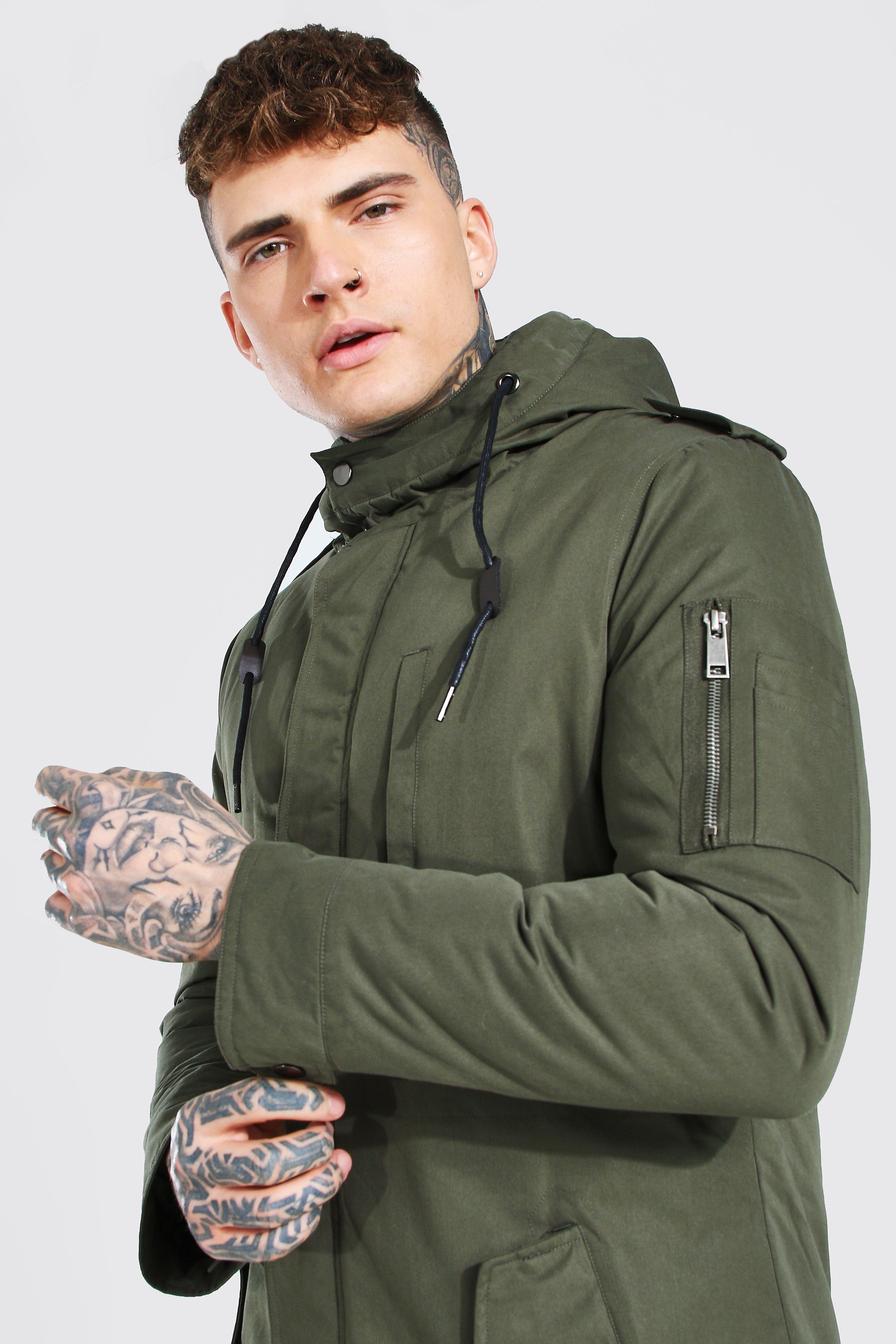 Boohoo man outlet parka