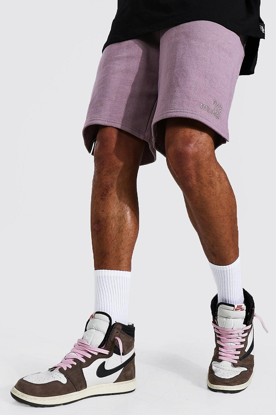 Mauve Tall Oversized Jersey Official Shorts image number 1