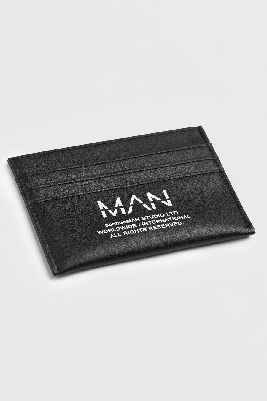 Geldbörse mit Man Print , Black image number 1