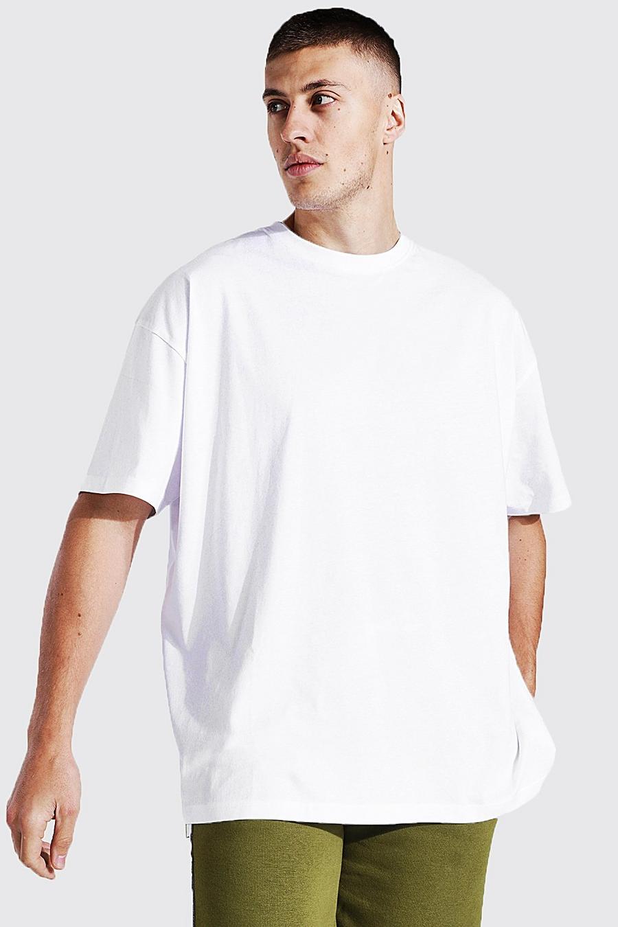 Camiseta oversize básica, White image number 1