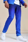 Blue blå Kostymbyxor i skinny fit med ombréeffekt