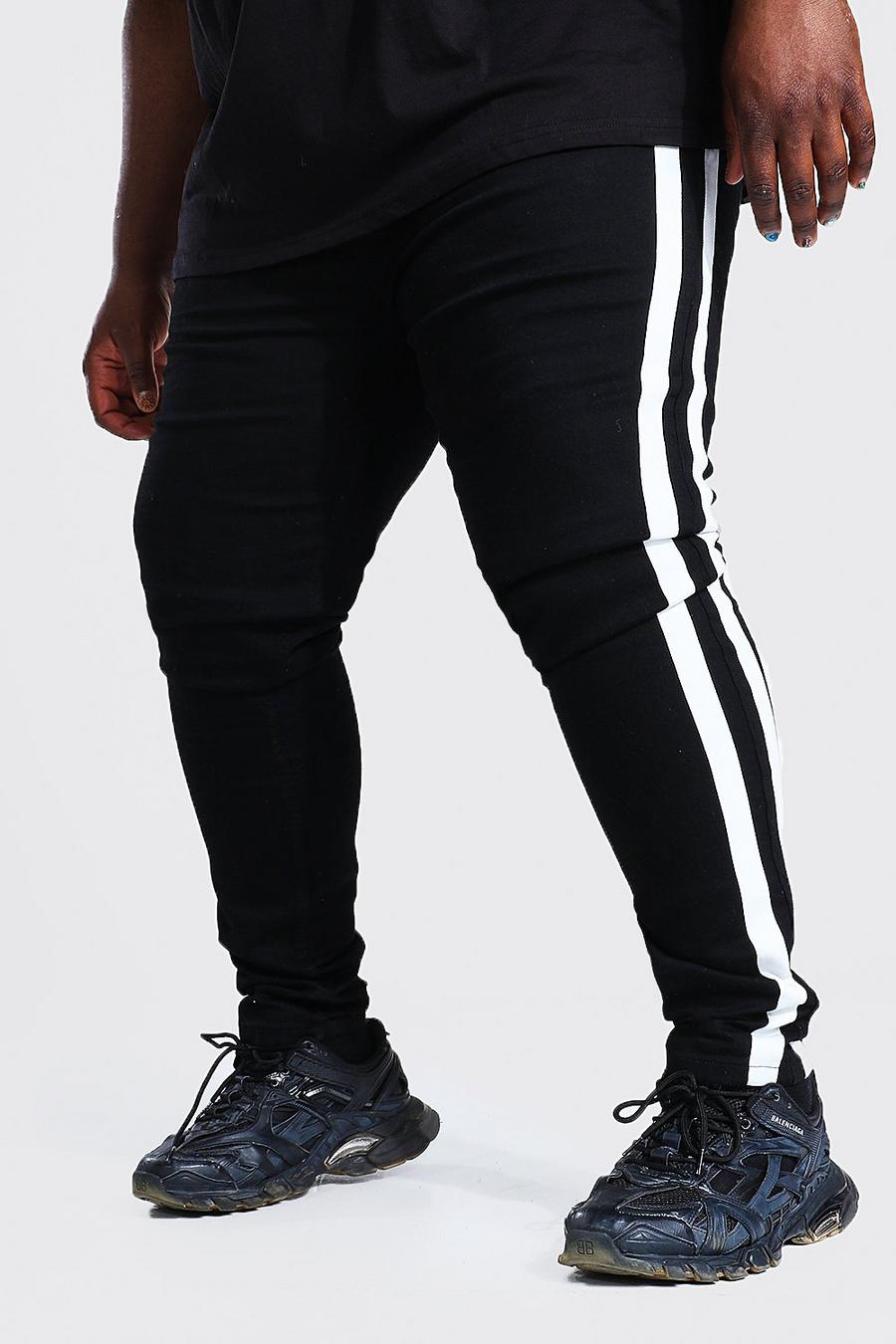 True black Plus Skinny Stretch Stacked Leg Jean image number 1