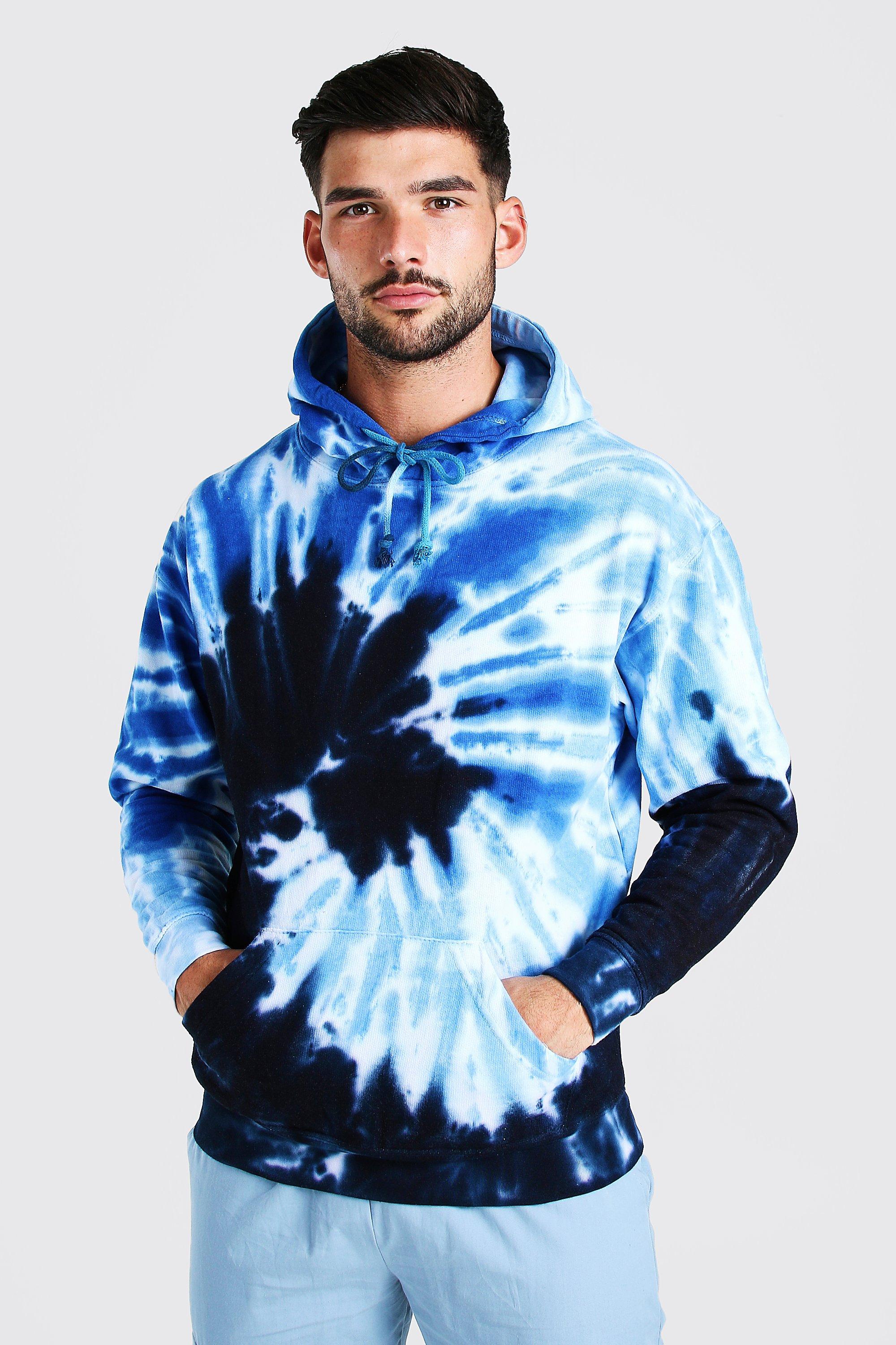 blue tie dye sweater