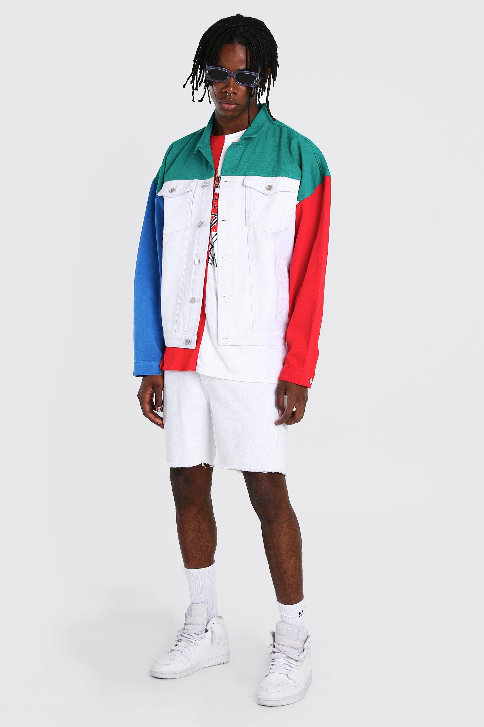 Boohoo colour block on sale jacket