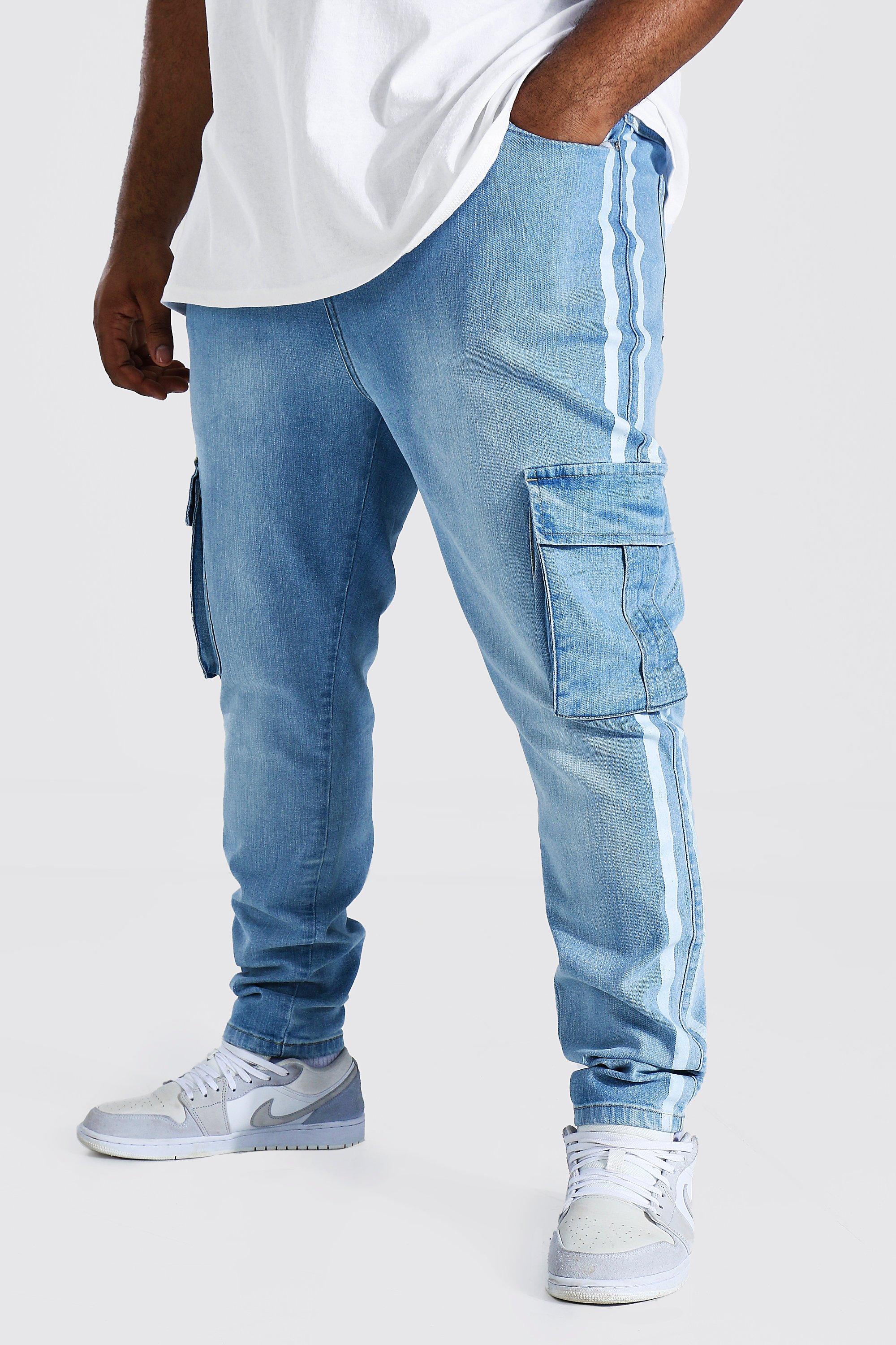 mens super skinny cargo pants