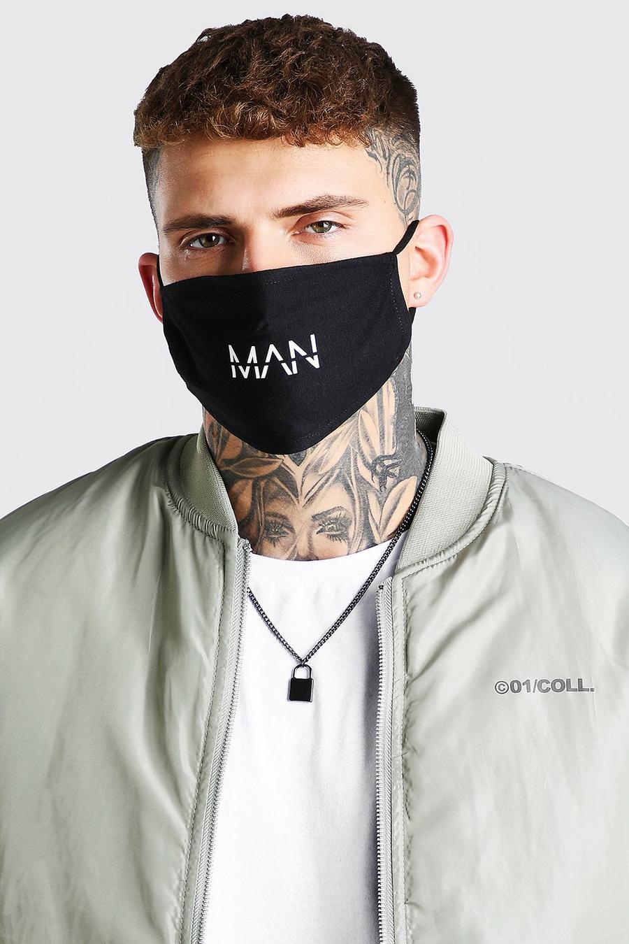 4er-Pack Bunte Fashion-Masken mit Man-Dash-Motiv, Mehrfarbig image number 1