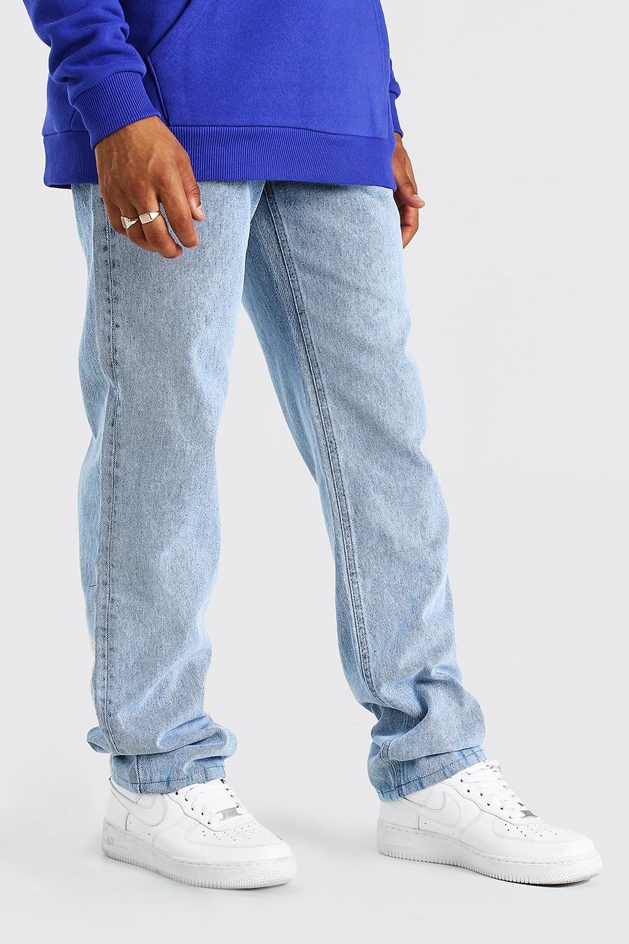 Jeans in denim taglio skater, Azzurro chiaro image number 1
