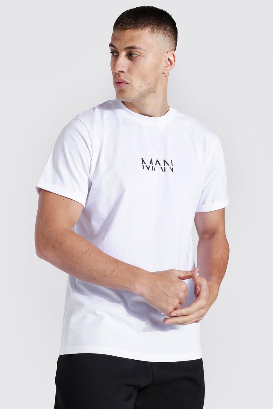 Camiseta MAN Original con mangas vueltas, White image number 1