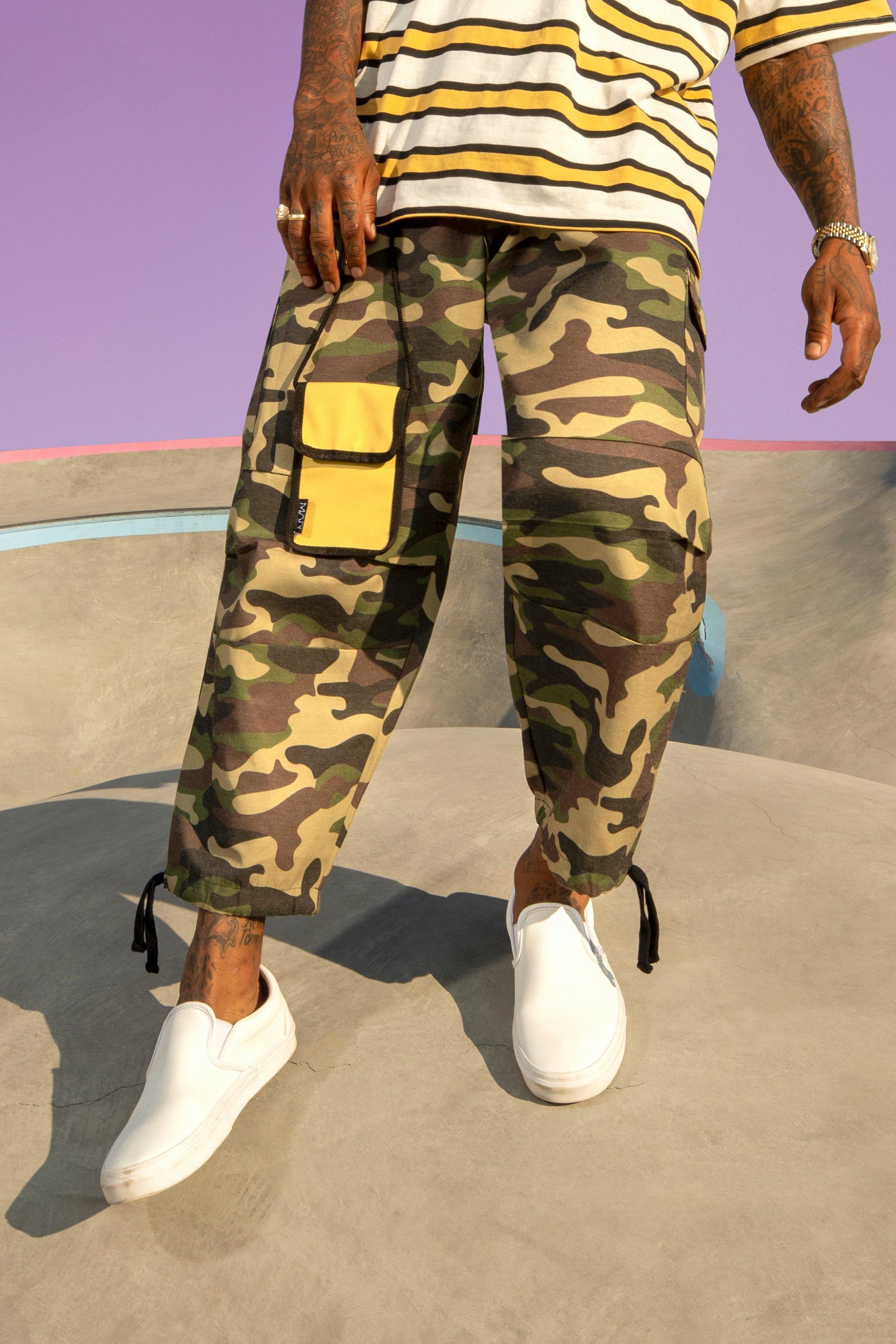 boohoo camo cargo pants