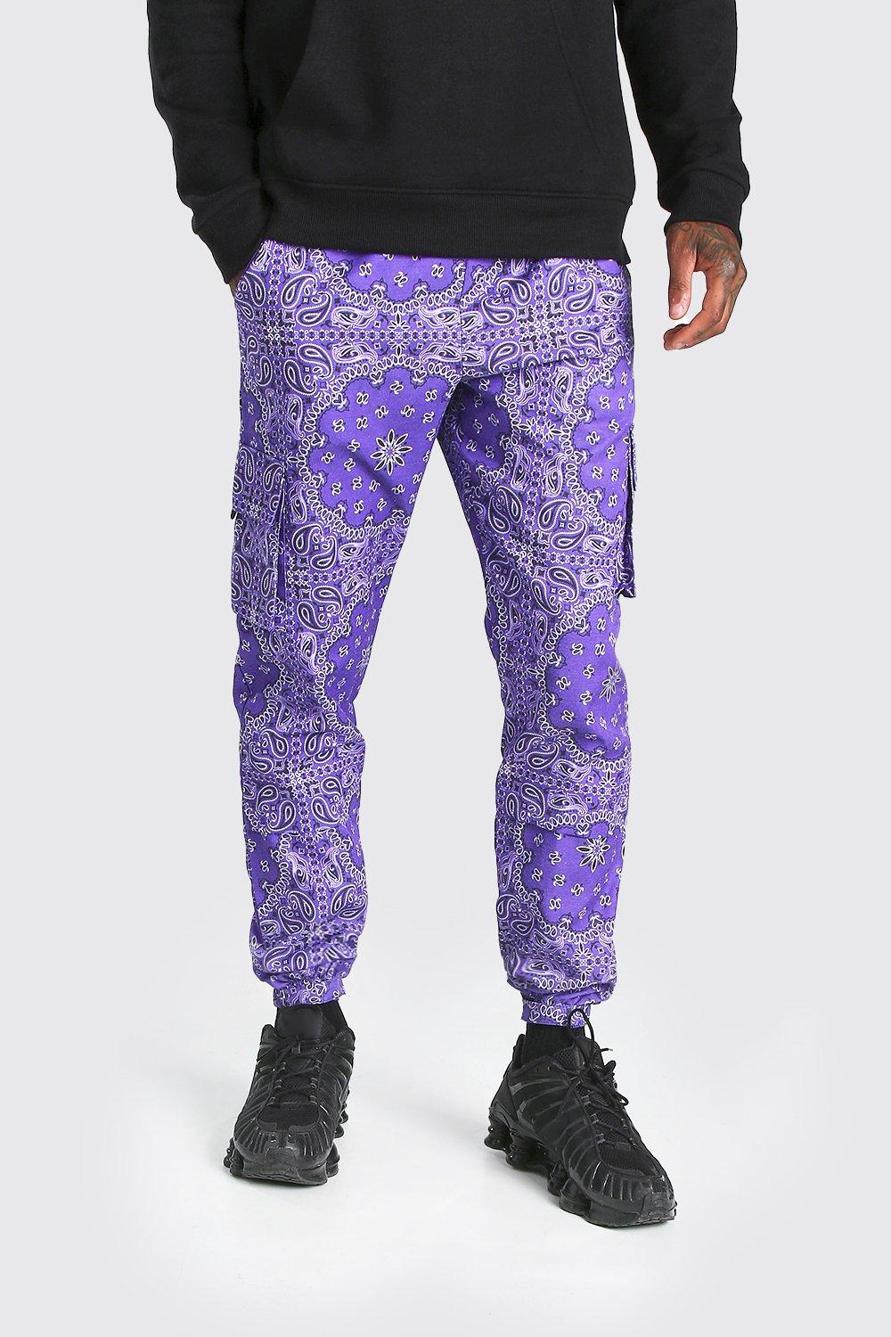 Purple bandana sale pants