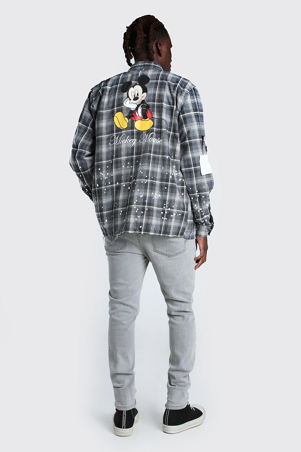 Mickey mouse checkered shirt online