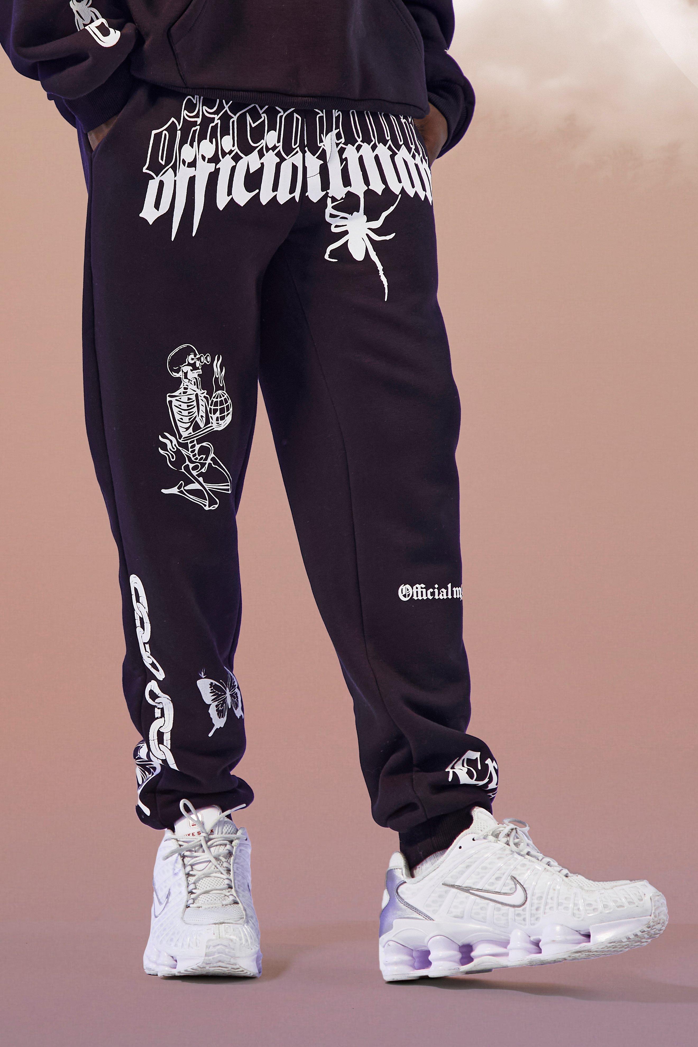 joggers with print