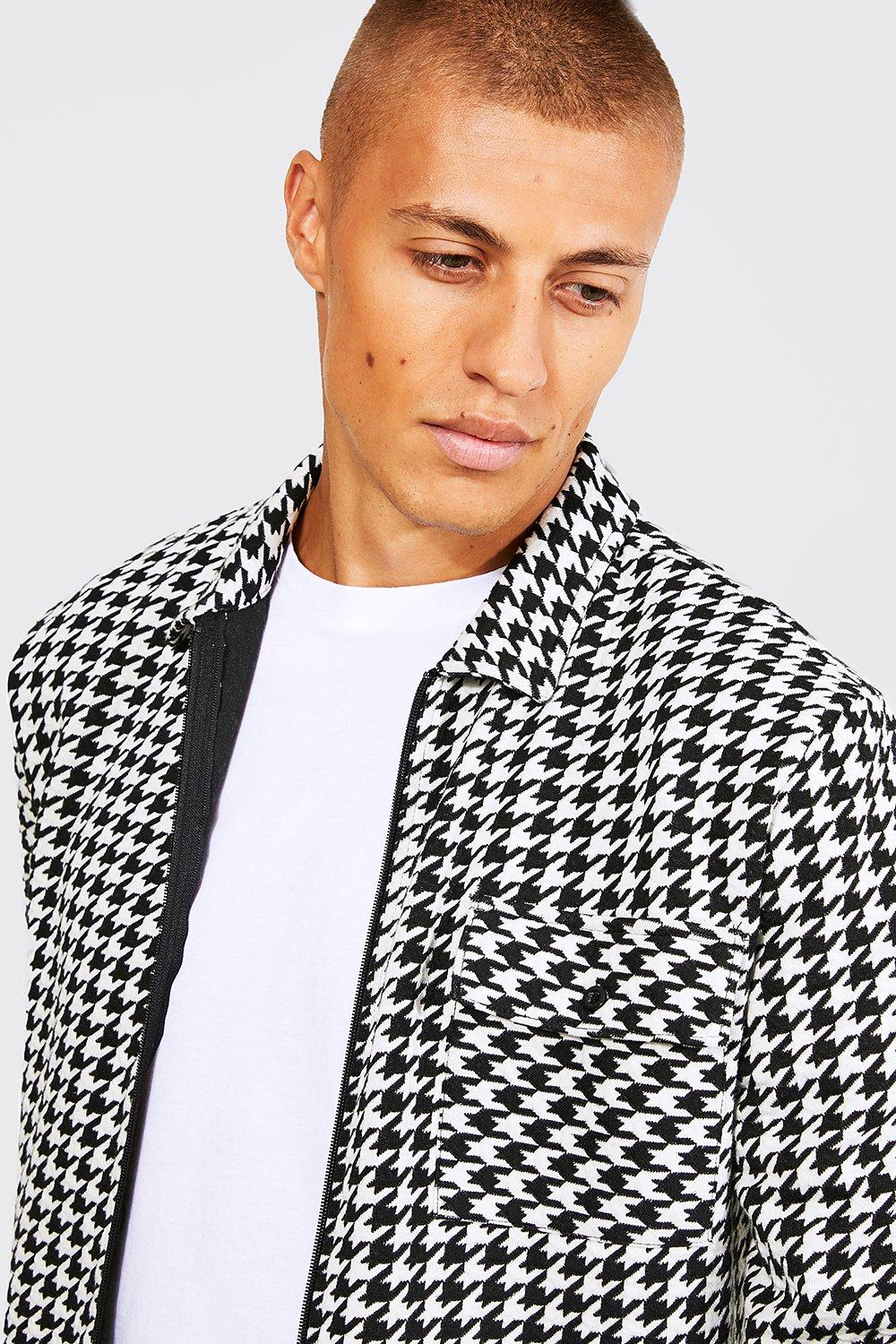 Jacquard Utility Coach Zip Shirt Jacket