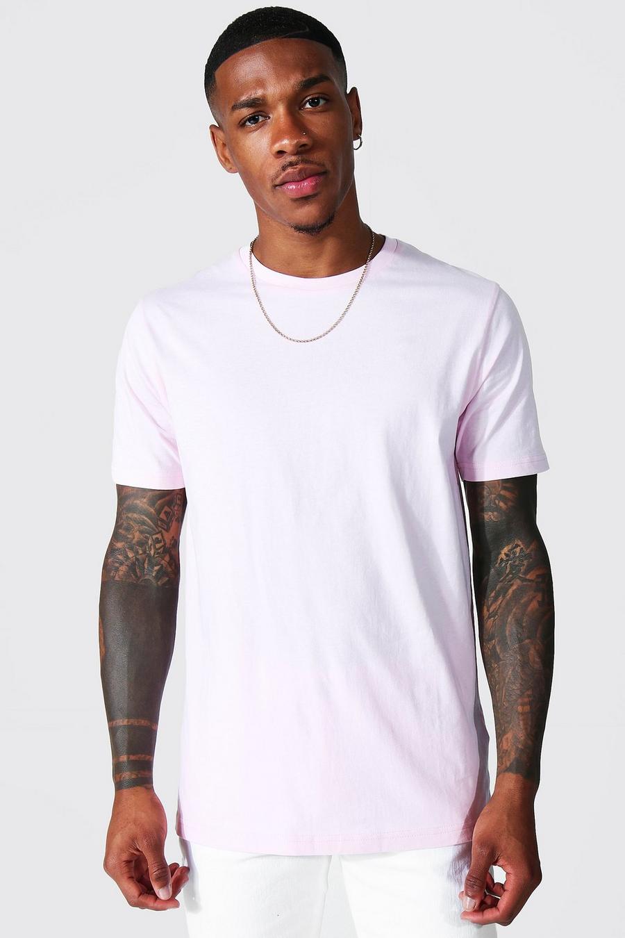 Pale pink Basic Crew Neck T-shirt image number 1