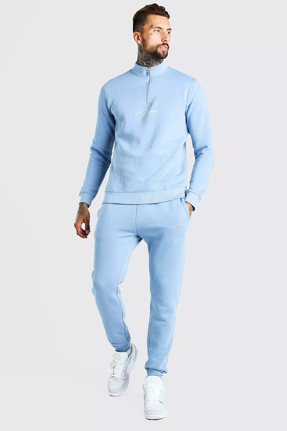 Mens half best sale zip tracksuit