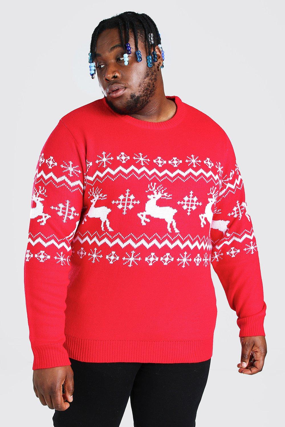 plus size mens christmas jumpers