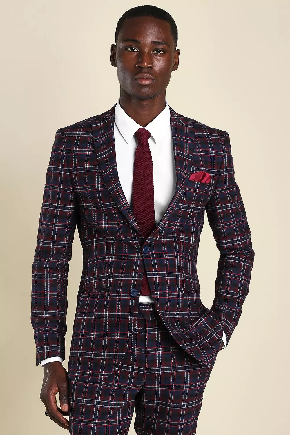 Mens tartan deals tuxedo jacket