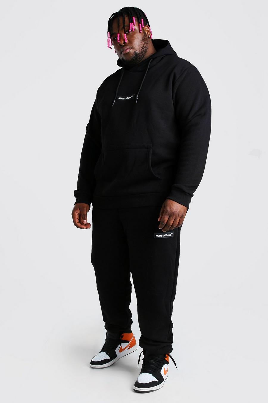 Plus Size Hooded Tracksuit With MAN Tab | boohoo