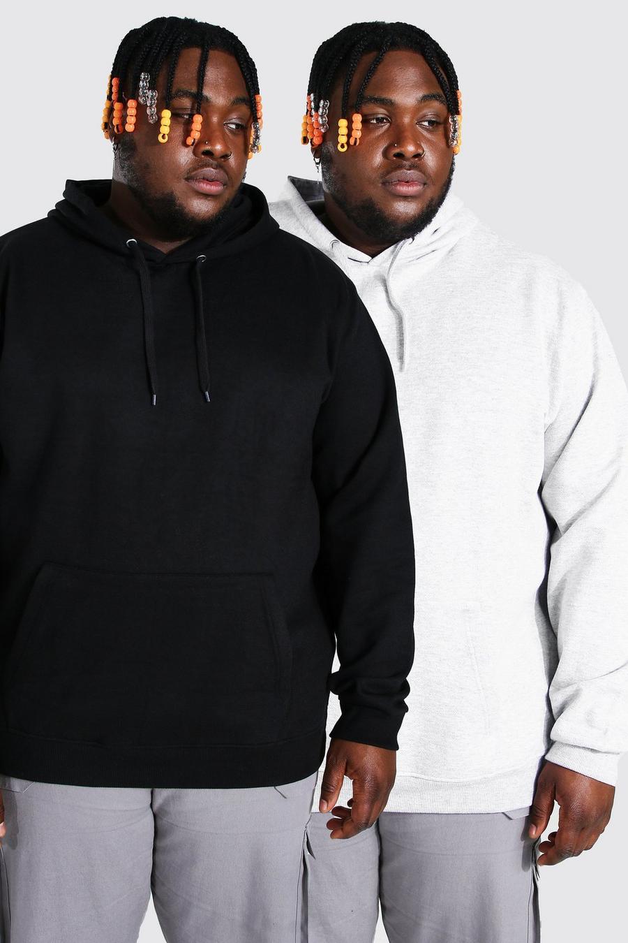 Multi Plus Size 2 Pack Over The Head Hoodie image number 1