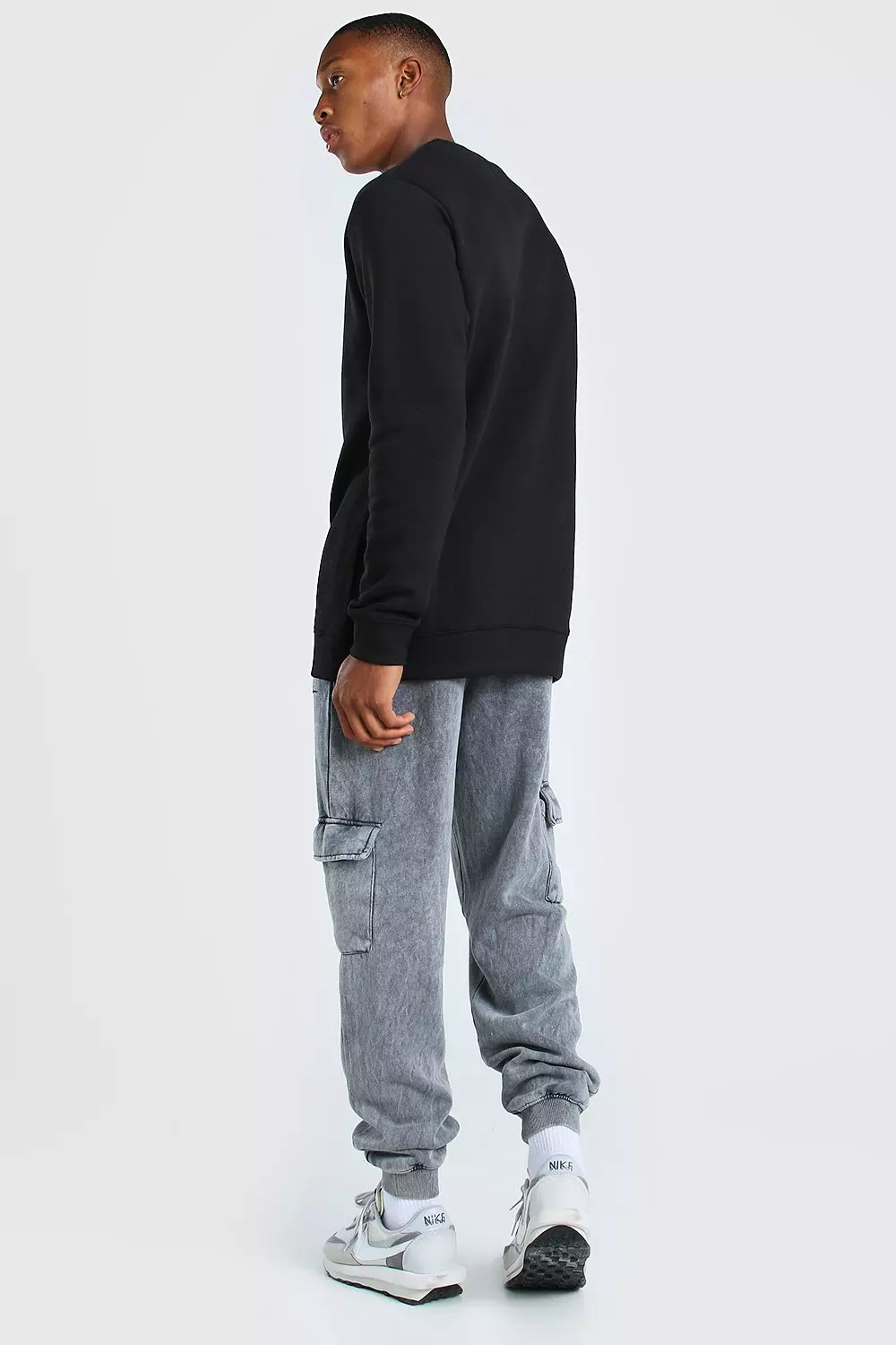 Longline crew neck sweatshirt hotsell